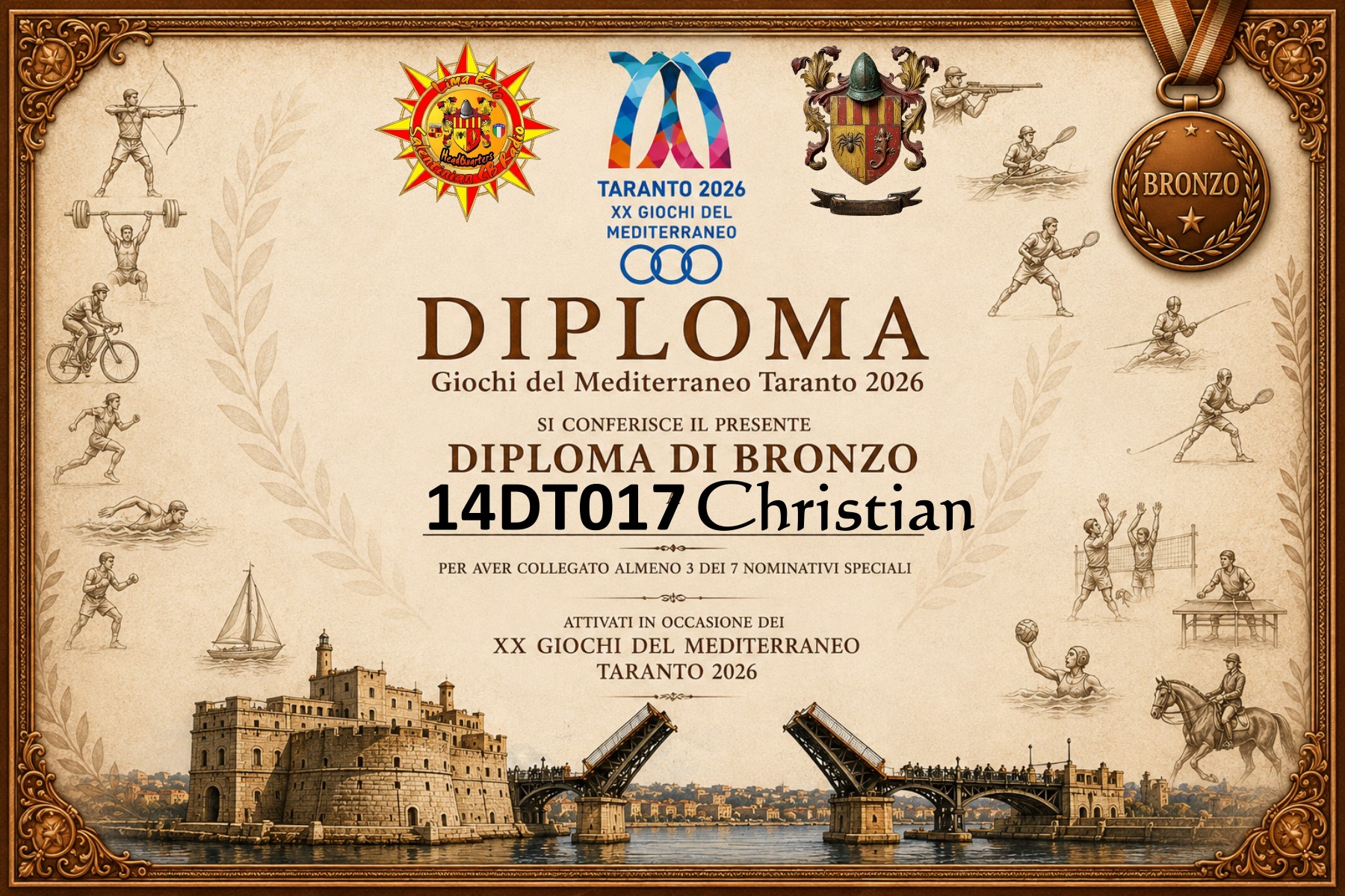 eQSL 14DT017 Christian